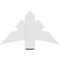 Ekena Millwork Davenport Architectural Grade PVC Gable Bracket, 36"W x 21"H x 2"D x 6"F, 14/12 Pitch GBP036X21X0206DAV00 - alternate 4